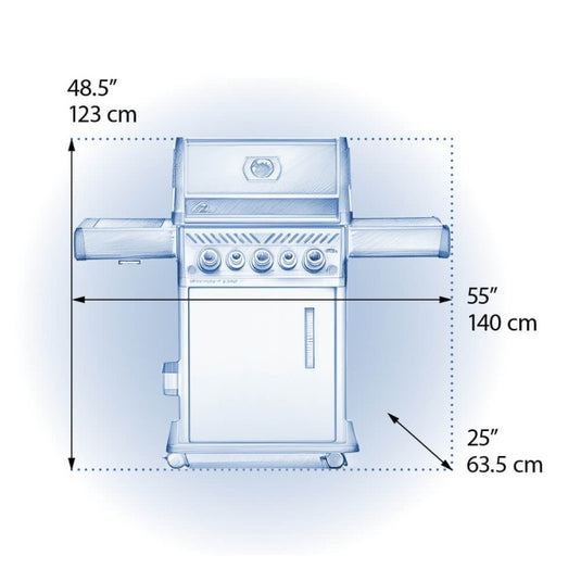 Rogue® SE 425 RSIB with Infrared Side and Rear Burners  5 Burners