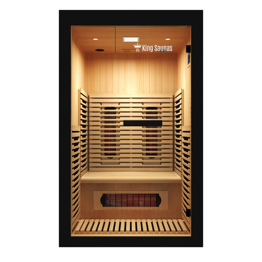 The Crown 2-Person Luxury Full Spectrum Infrared Sauna with Smart WiFi App Control