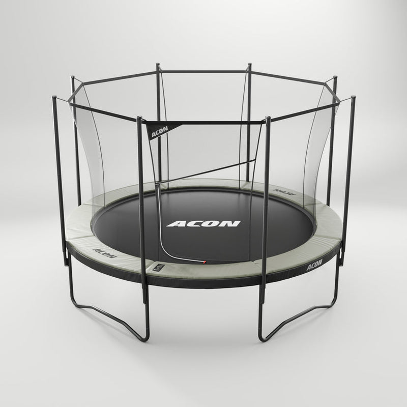 Load image into Gallery viewer, Acon trampoline with safety net on a white background
