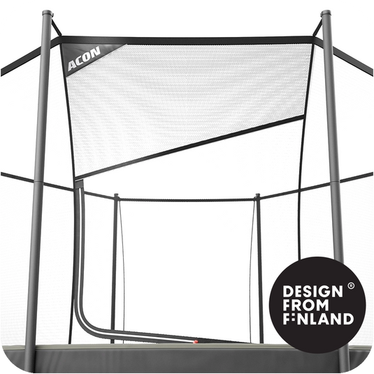 ACON Air 12ft Round Trampoline with Safety Net and Ladder, GEN 2.0