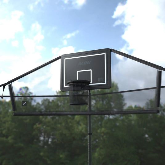 ACON Air Basketball Hoop with Back Net for Round Trampolines