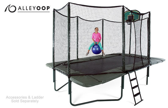 AlleyOOP 10'×17' Rectangle Trampoline with Enclosure