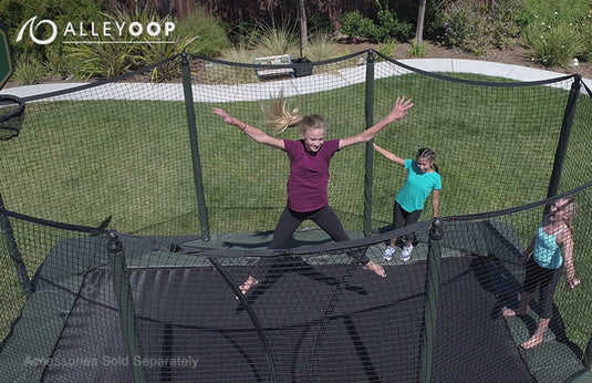 AlleyOOP 10'×17' Rectangle Trampoline with Enclosure