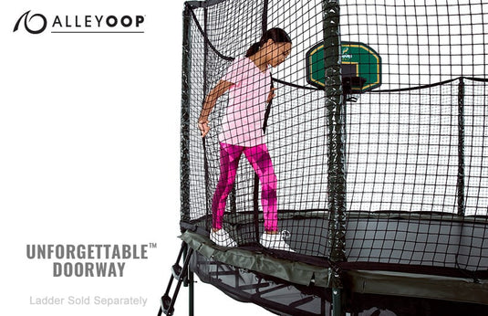 AlleyOOP DoubleBounce 14' Trampoline with Enclosure