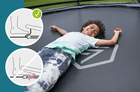 NORTH® Legend 17.5' x 12' Rectangle Above Ground Trampoline