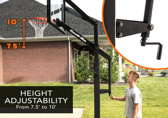 Goalrilla FT72G - 72" In-Ground Glass Backboard