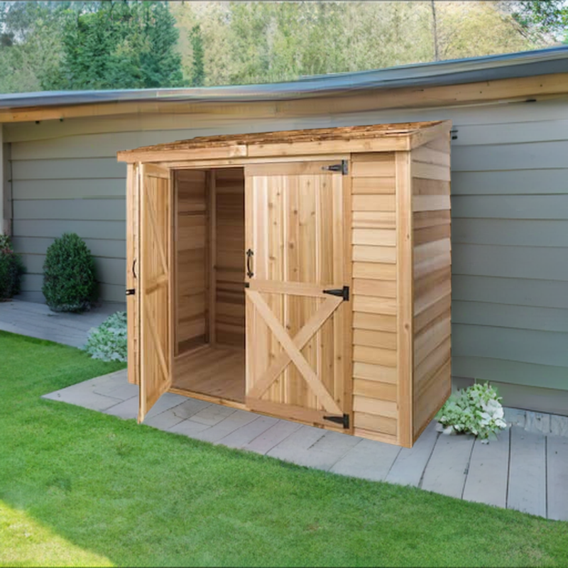 Load image into Gallery viewer, CedarShed 8&#39;x 3&#39; Bayside Double Door
