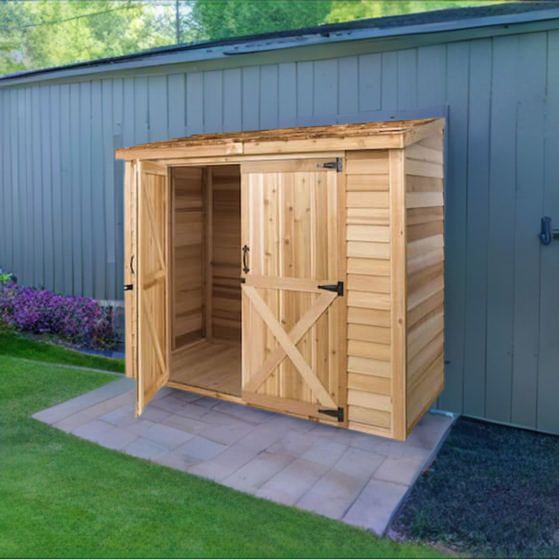 Load image into Gallery viewer, CedarShed 8&#39;x 3&#39; Bayside Double Door
