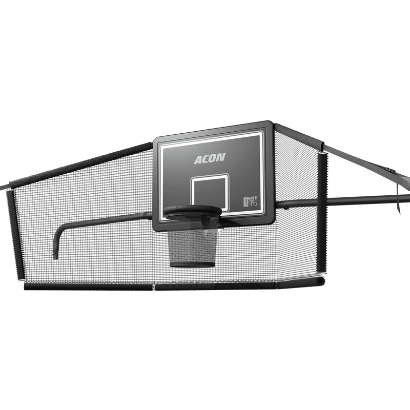 Load image into Gallery viewer, ACON X Basketball Hoop with Back Net for 17ft Rectangular Trampoline
