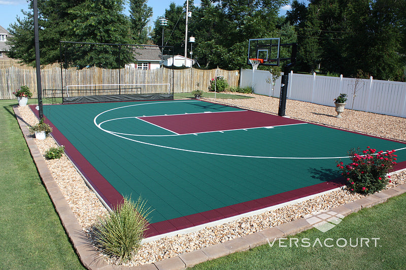 Half Basketball Court Kit 7 Marin Backyards