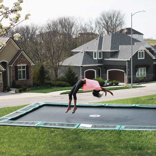 Capital Play® 14ft X 10ft Rectangle In-Ground Trampoline