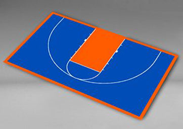 Load image into Gallery viewer, Half Basketball Court Kit 9
