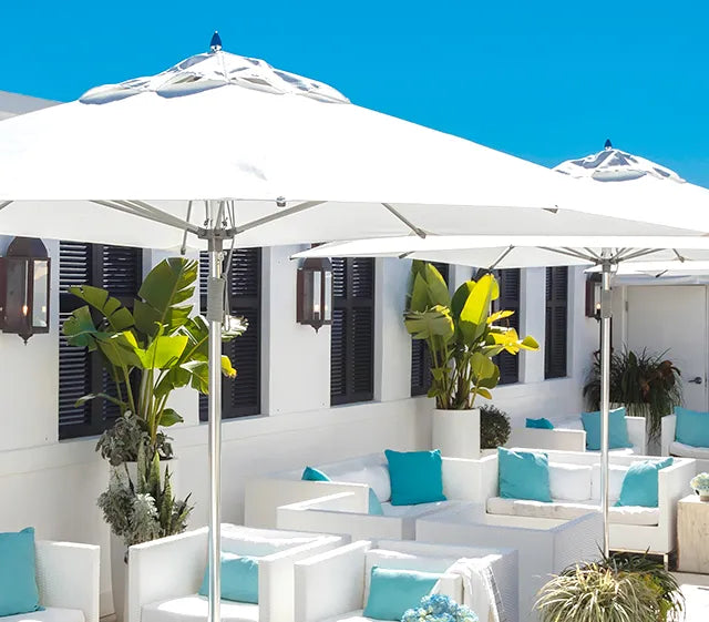 “Frankford Monterey patio umbrella with aluminum frame and wide canopy for outdoor shade”
