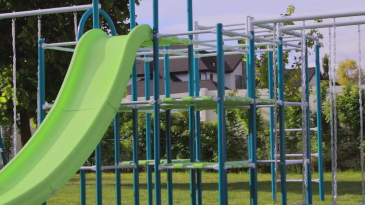 ActivPlay Base Camp Playground + Monkey Bars, Hanging Bridge Modules Video