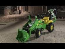 Load and play video in Gallery viewer, Ride On John Deere Pedal Loader With Backhoe
