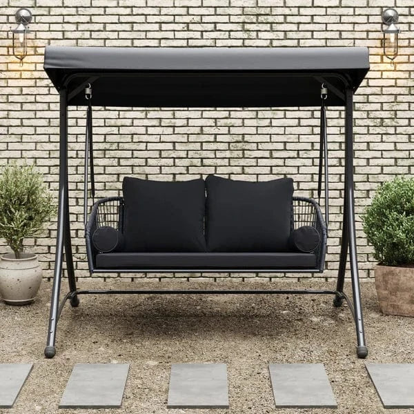 Load image into Gallery viewer, East Green Ramona Patio Swing with Canopy Stand
