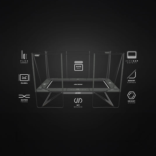 ACON X 17ft Trampoline with Net and Ladder