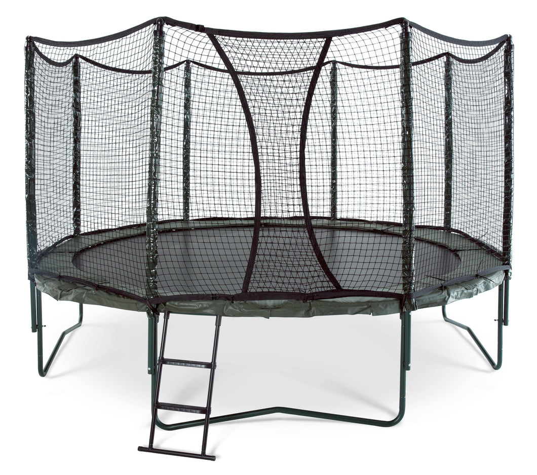 AlleyOOP Backyard Trampoline 12Ft Variable Bounce w/ Safety Enclosure