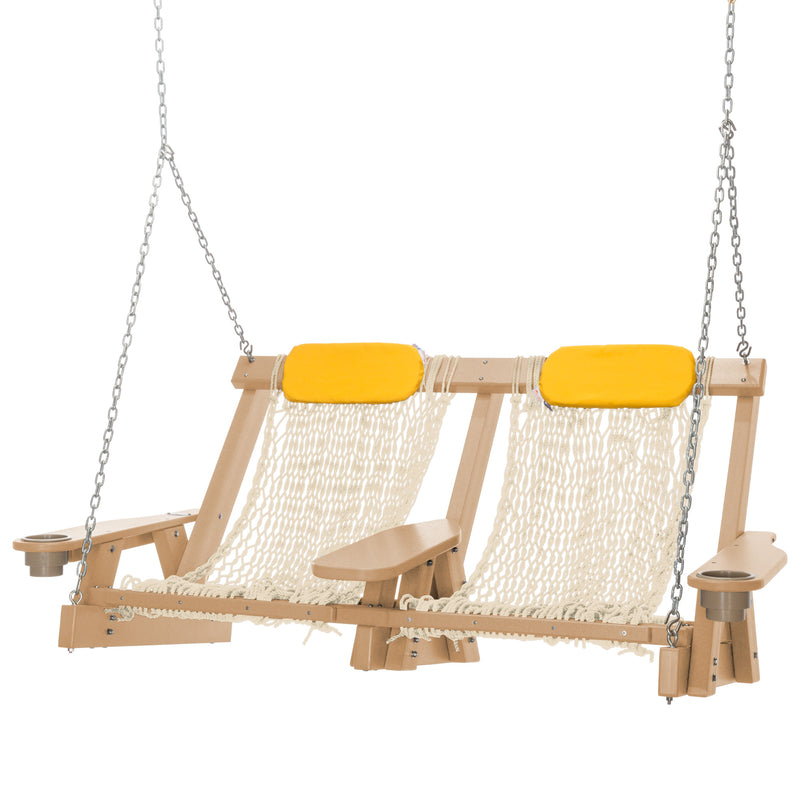 Load image into Gallery viewer, DURAWOOD® Poly Cedar Coastal DURACORD® Rope Double Swing
