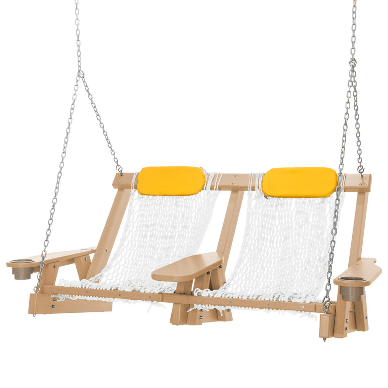 Load image into Gallery viewer, DURAWOOD® Poly Cedar Coastal DURACORD® Rope Double Swing
