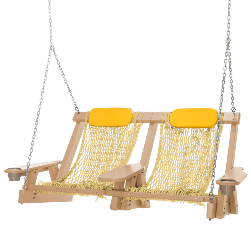 Load image into Gallery viewer, DURAWOOD® Poly Cedar Coastal DURACORD® Rope Double Swing
