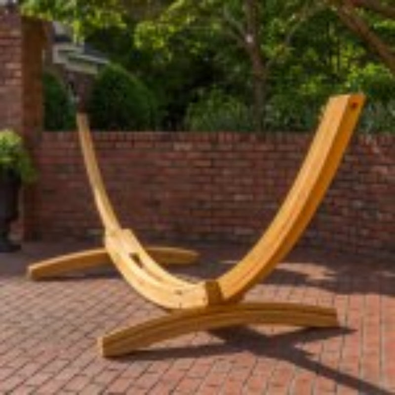 Load image into Gallery viewer, Deluxe Roman Arc Cypress Hammock Stand 2
