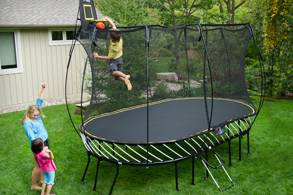 SpringFree Large Oval Trampoline 8 x 13 Marin Backyards