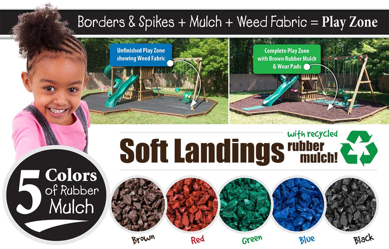 Load image into Gallery viewer, Recycled Rubber Mulch 40Lbs Bag (One Bag Covers 1 SQ.FT at 6&quot; Depth)
