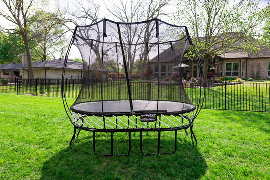 SpringFree Compact Oval Trampoline 6' x 9'