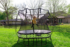 SpringFree Compact Oval Trampoline 6' x 9'