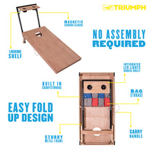 Load image into Gallery viewer, Triumph 2x4 Cornhole Set with Integrated Caddy
