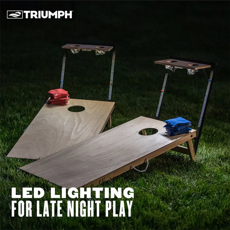 Load image into Gallery viewer, Triumph 2x4 Cornhole Set with Integrated Caddy
