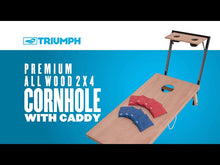 Load image into Gallery viewer, Triumph 2x4 Cornhole Set with Integrated Caddy
